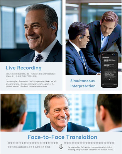 Auriculares Traduccion 144 Lenguajes En Tiempo Real Audifonos Traductor De Voz