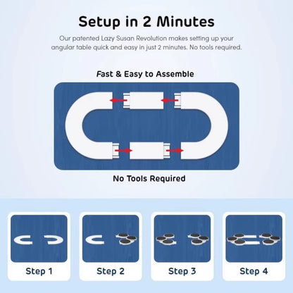 Dining Table Rotating Tray Portable Meal Tray