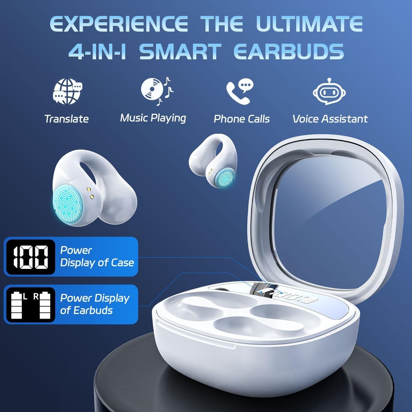 Audífonos Traductor De 144 Idiomas Inglés Español Auriculares Traducción De